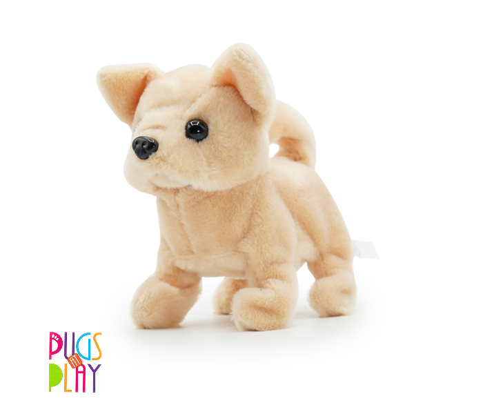 Pugs At Play ST-PAP01 Chilli Dog Toy for Kids - Light Brown - Zoom Image 2