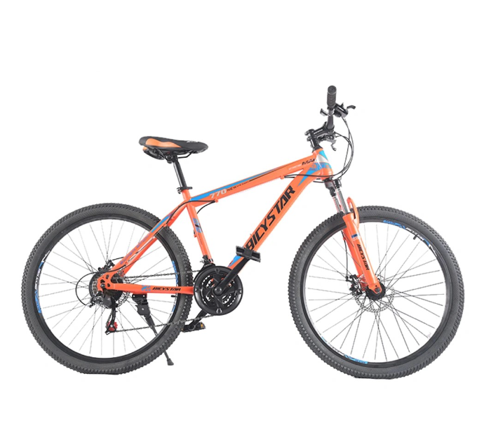 Bicystar 27.5 Inch 21 Speed Mountain Steel Bike - Orange - Zoom Image