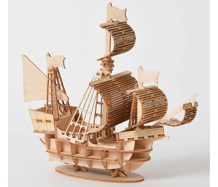 3D Wooden Puzzle Model Classic SHIP JC DIY Toy - Zoom Image 2