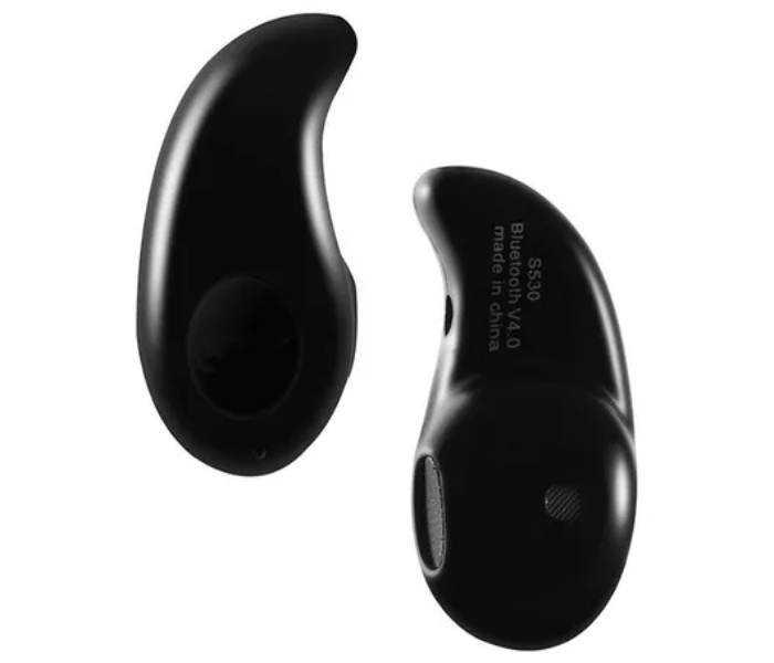 Generic Mini Style Wireless Bluetooth Earphone - Black - Zoom Image 1