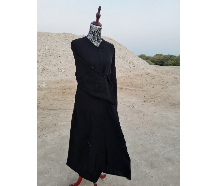 Casting Pearls JANNAT Casual Collections Large Lawn Pintex Works With Hand Work In Front Portion And Sleeves - Black - Zoom Image 1