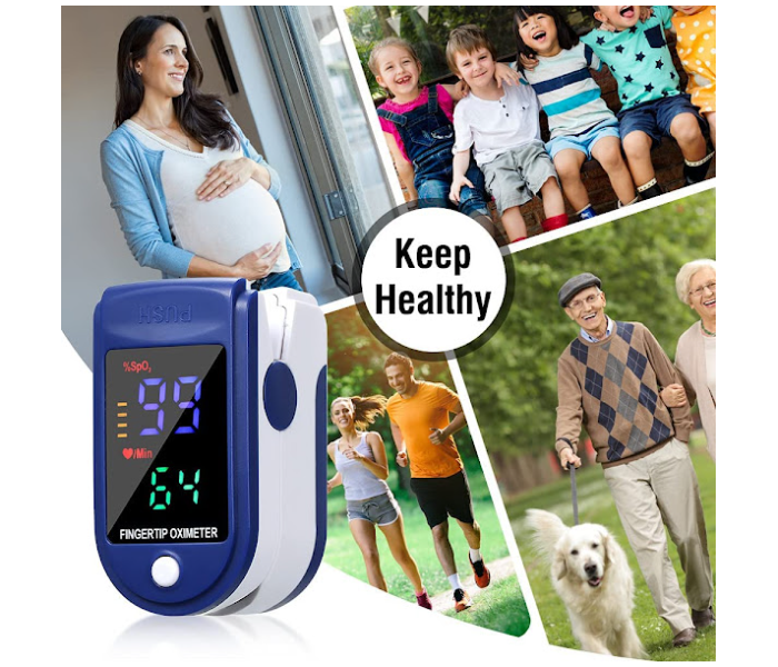 GTC 22000657 Portable Fingertip Pulse Oximeter - Blue - Zoom Image 3