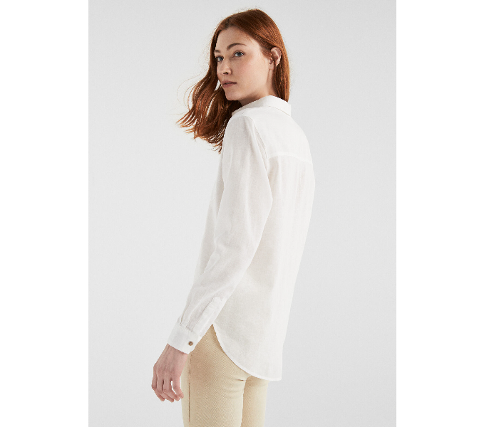 Springfield 679501398 Size 40 Long Sleeve Blouse For Women - White - Zoom Image 3