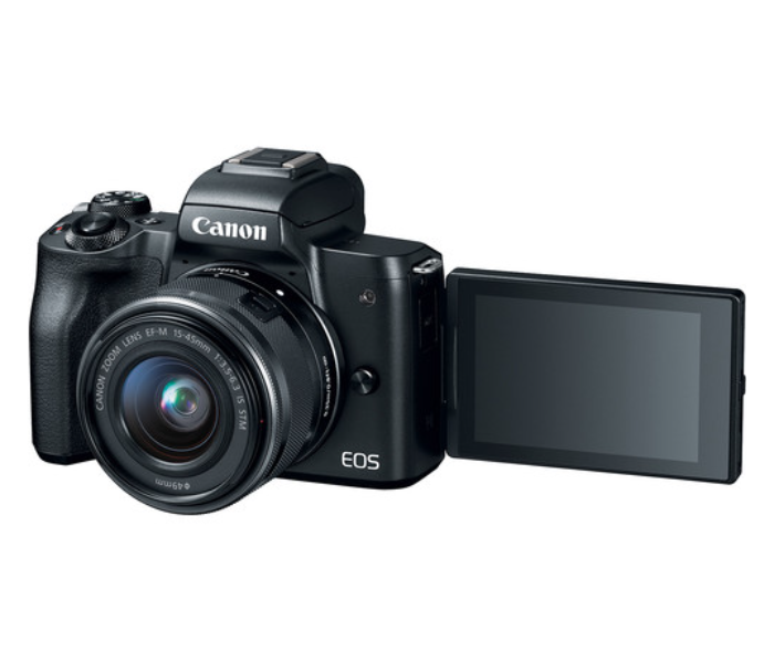 Canon 2680C011 EOS M50 Mirrorless Digital Camera with 15-45mm Lens - Black - Zoom Image 2