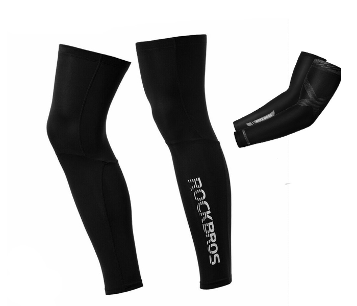 Rock Bros Large Anti UV Ray Arm and Leg Cover Set - Black - Zoom Image