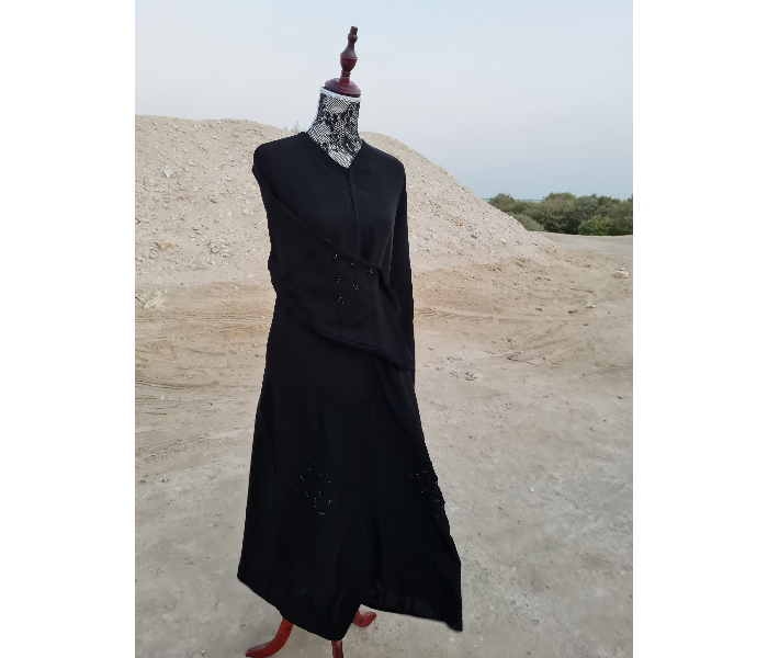 Casting Pearls JANNAT Casual Collections Free Size Lawn Pintex Works With Hand Work In Front Portion And Sleeves - Black - Zoom Image 1