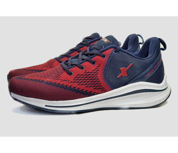 Sparx SM 678 EU 43 Sports Shoes for Men - Blue and Maroon - Zoom Image