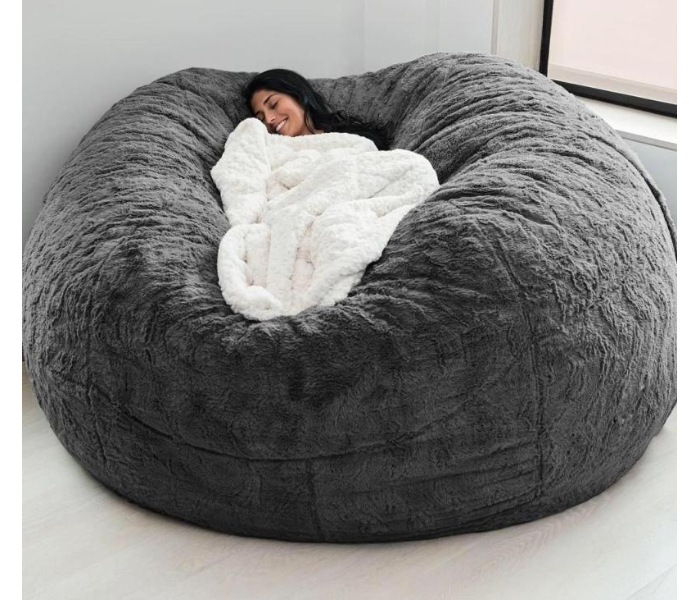 Watiaa 7 Feet Big Sac with Blanket - Grey - Zoom Image