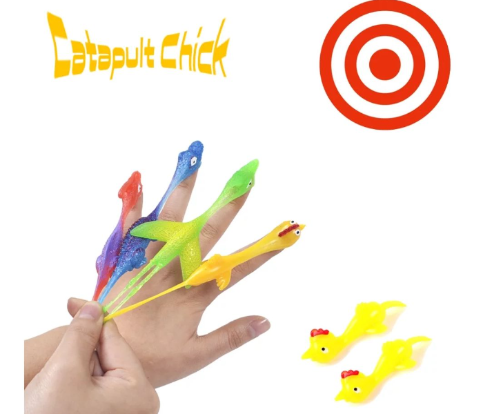 Kids Set of 6 Slingshot Turkey Chicken Sticky Catapult  - Zoom Image 1