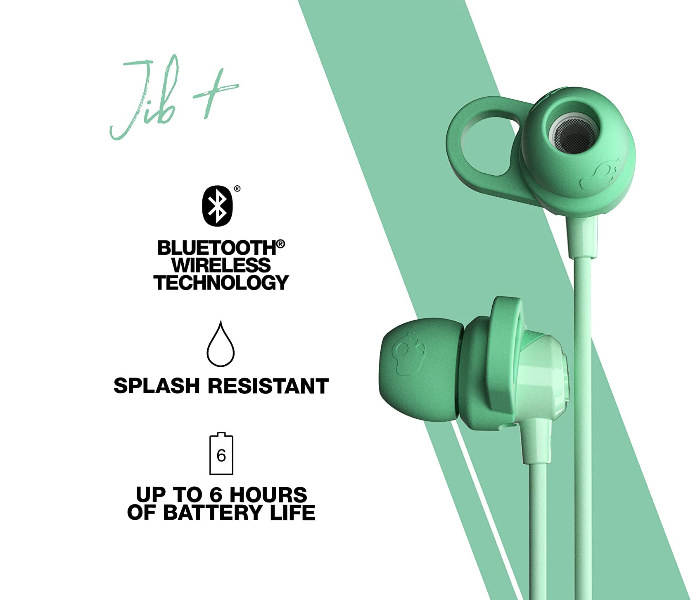 Skullcandy JibPlus Wireless Simplicity Earbuds - Mint Green - Zoom Image 3