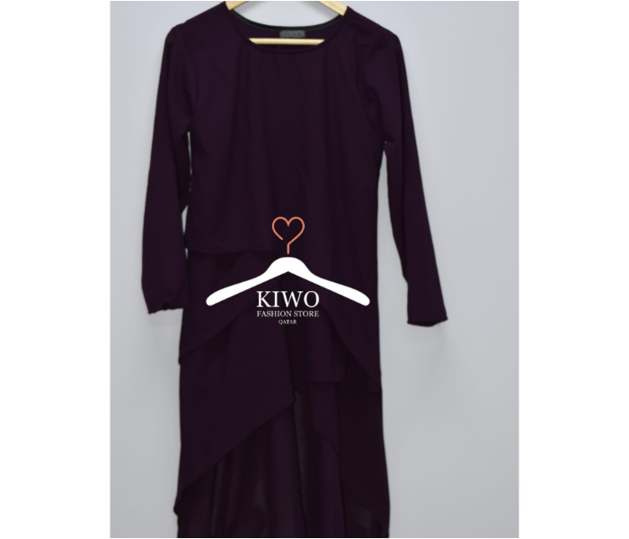 Kiwo KIWO143 Extra Large Fashion Long Gown - Purple - Zoom Image