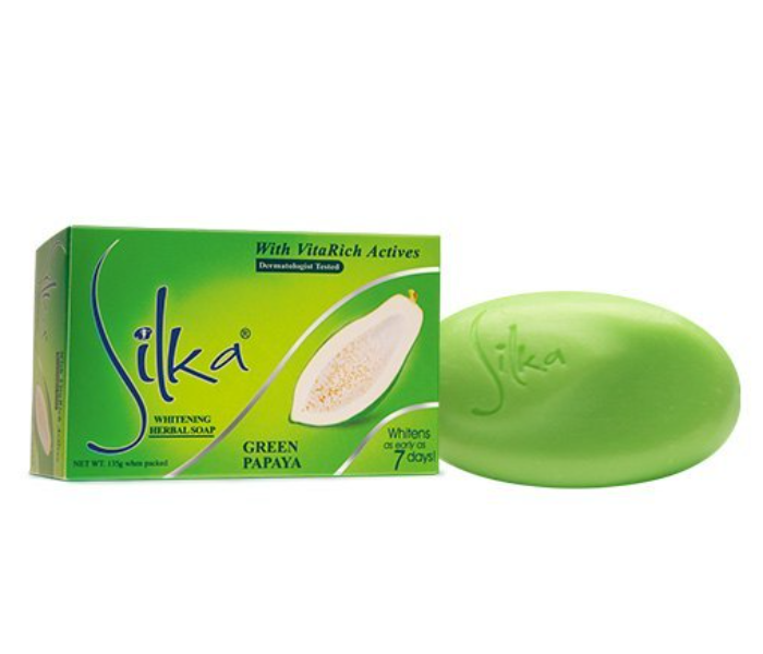  Silka 63202 Green Papaya Whitening Soap 135 gm - Zoom Image