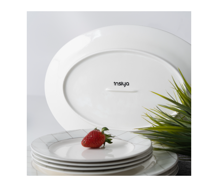 Insiya SV210  40Piece Superior Quality New Bone China  Dinner Set- White - Zoom Image 5