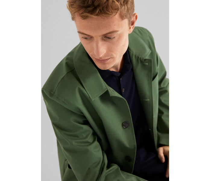 Springfield 283519326 Small Cotton Sports Jacket for Men - Green - Zoom Image 3