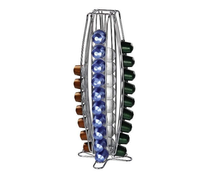 Portable 40 Capsule Holder Stand - Silver - Zoom Image 2