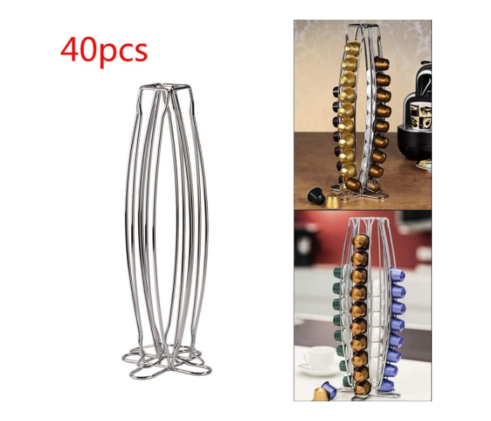 Portable 40 Capsule Holder Stand - Silver - Zoom Image 5