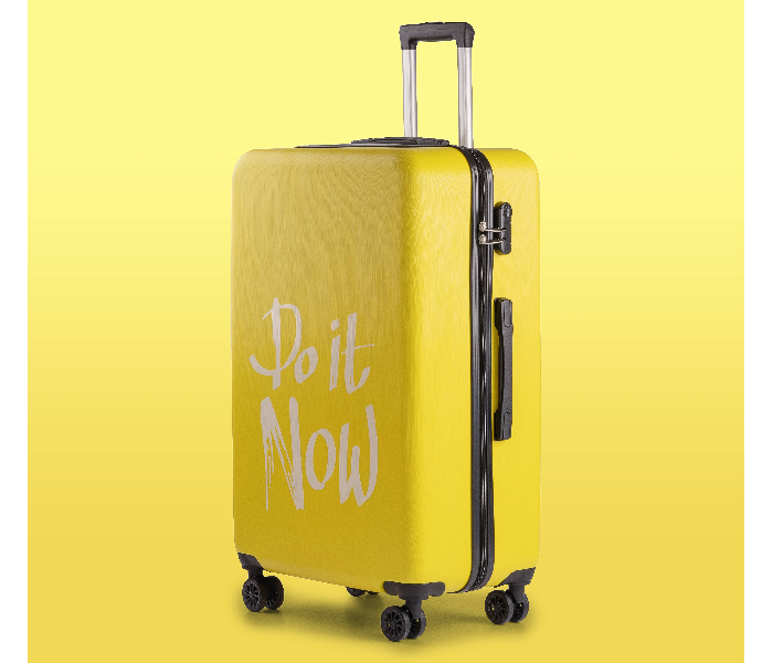 Kenza SV345 28 Inch Brick Hardside Expandable Luggage Bag with Built-In TSA Lock and Spinner Wheels - Yellow - Zoom Image 2