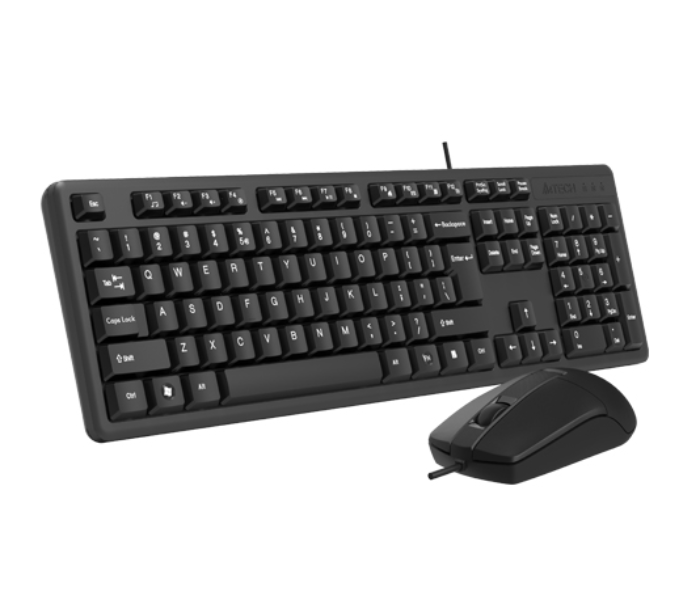 A4TECH KK-3330  Multimedia FN Desktop Keyboard and Mouse - Black - Zoom Image 2