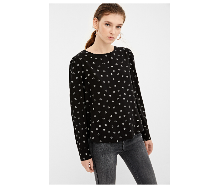 Springfield 679639701 Size 36 Long Sleeve Blouse for Women - Black - Zoom Image 2