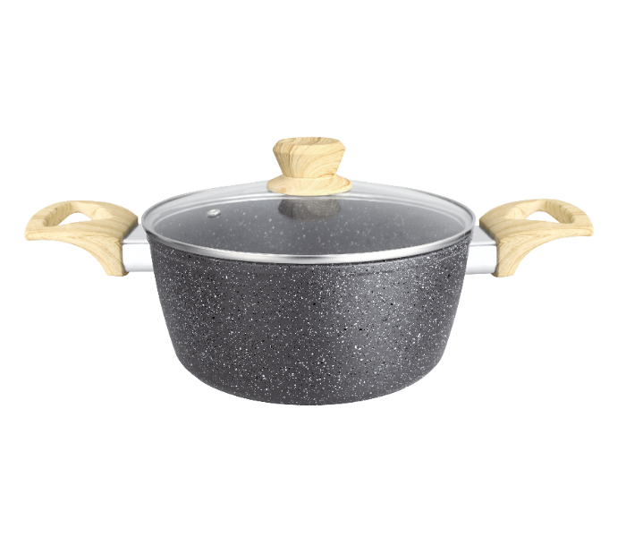 Insiya SV22 8 Piece Premium Granite Coated Aluminium Cookware Set - Grey - Zoom Image 2