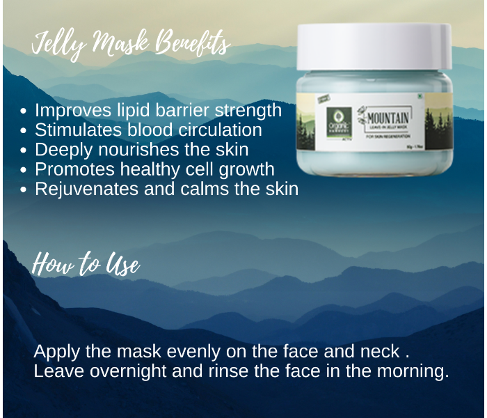 Organic Harvest 50gm Mountain Range Jelly Mask for Skin Regeneration - Zoom Image 4