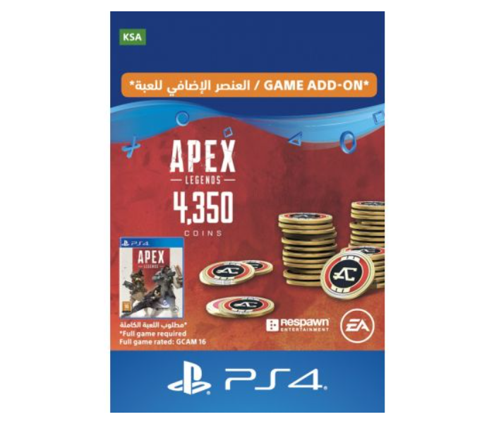 Apex Legends 4000 Plus 350 Bonus Apex Coins - Zoom Image