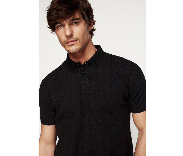 Springfield 146329201 Small Polo Shirt for Men - Black - Zoom Image 2