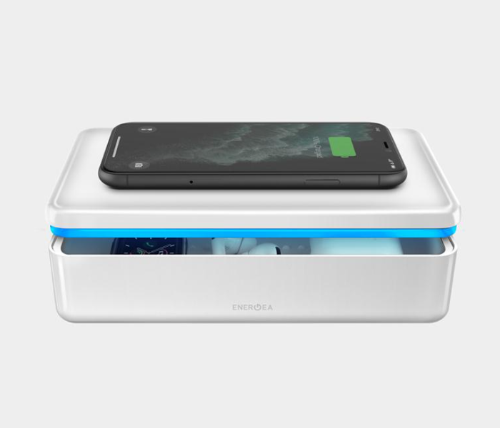 Energea Stera360 UV Sanitizing Box with Wireless Charging- White - Zoom Image 1