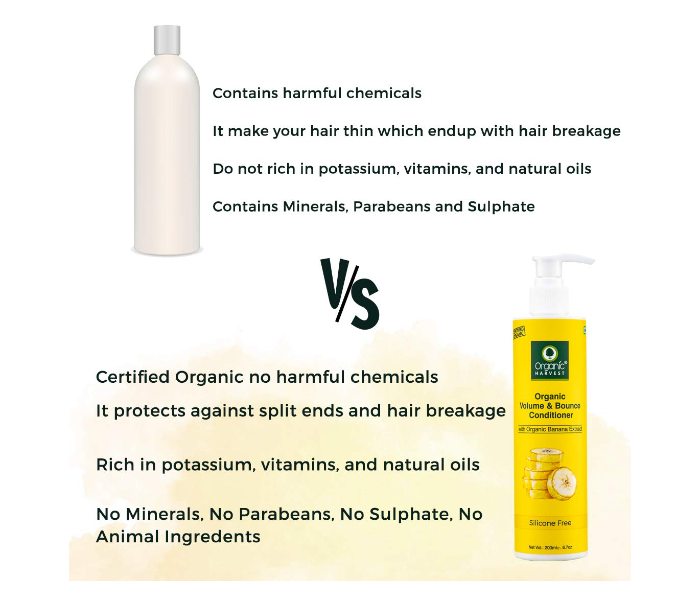 Organic Harvest 200ml Banana Volume and Bounce Conditioner - Zoom Image 4