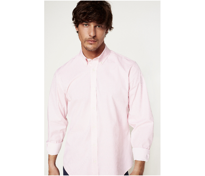 Springfield 151341975 Small Long Sleeve Stipped Business Shirt for Men - Lilac - Zoom Image 2