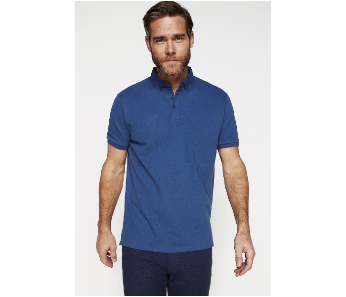 Springfield 146329214 XS Polo Shirt for Men - Medium Blue - Zoom Image 1