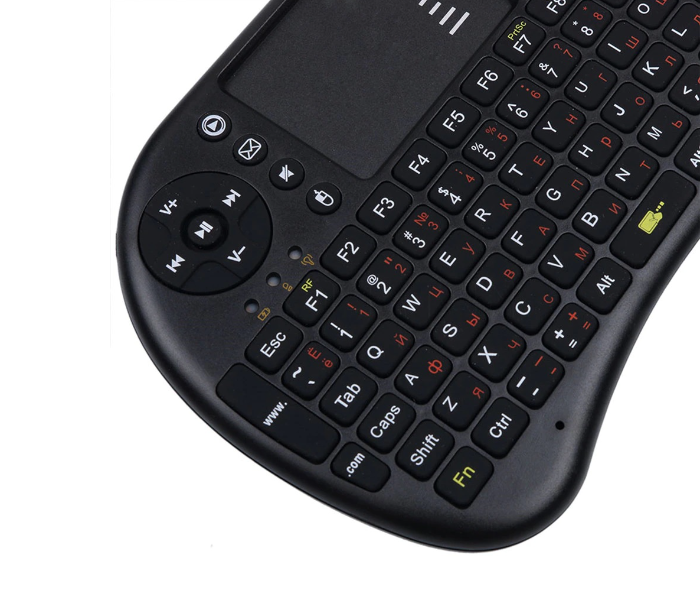 i8 Mini Keyboard with Touchpad - Black - Zoom Image 2