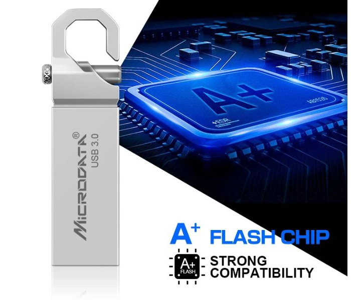 Microdata Fashion Flash Drive 64GB USB 3.0 Flash - Silver - Zoom Image 3