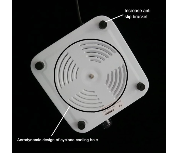 Portable Electric Hot Plate Burner - White - Zoom Image 3