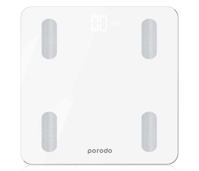 Porodo PD-BF1321BT-WH Digital Bluetooth Full Body Smart Scale - White - Zoom Image 1