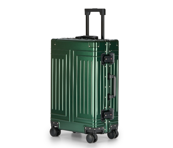 Kenza SV382 24 Inch Magma Superior Aluminium Ultra Light Hardside Expandable Zipperless Luggage Bag with Built-In TSA Lock and Spinner Wheels - Green - Zoom Image 1