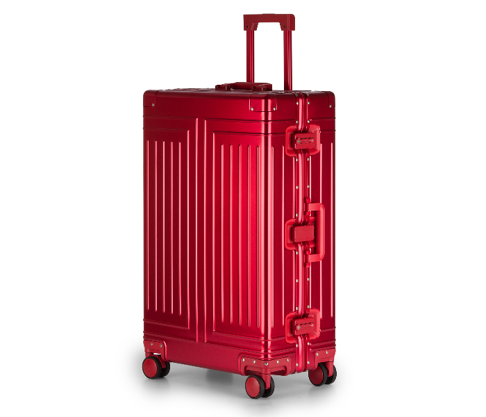 Kenza SV374 29 Inch Magma Superior Aluminium Ultra Light Hardside Expandable Zipperless Luggage Bag with Built-In TSA Lock and Spinner Wheels - Red - Zoom Image 1