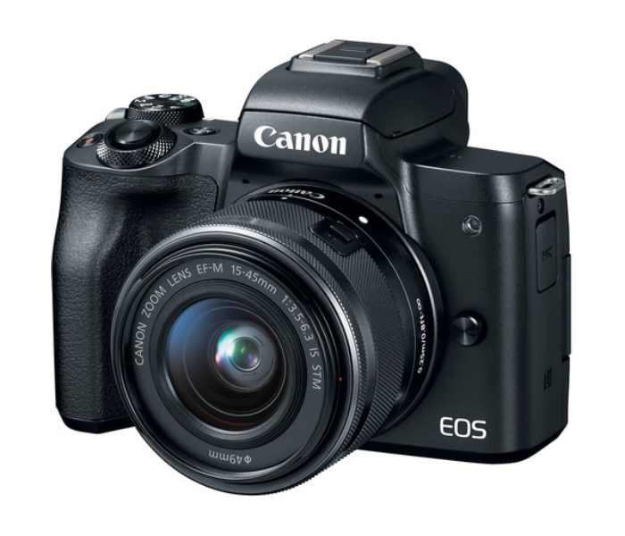 Canon 2680C011 EOS M50 Mirrorless Digital Camera with 15-45mm Lens - Black - Zoom Image 1