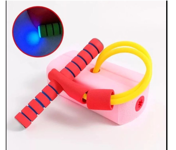 Sponge Stick Jumper  with LED Activity Kids Toy - Pink - Zoom Image 2