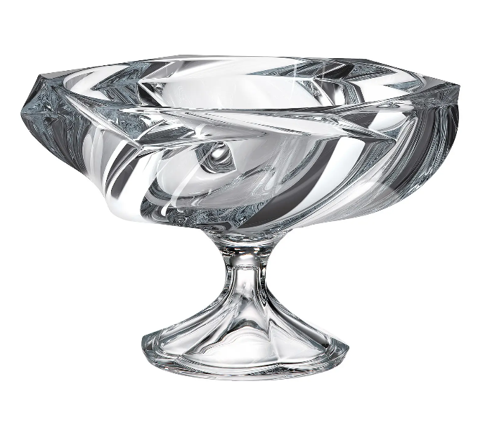 Crystalite Bohemia 33.5cm Glass Macao Footed Bowl - Zoom Image