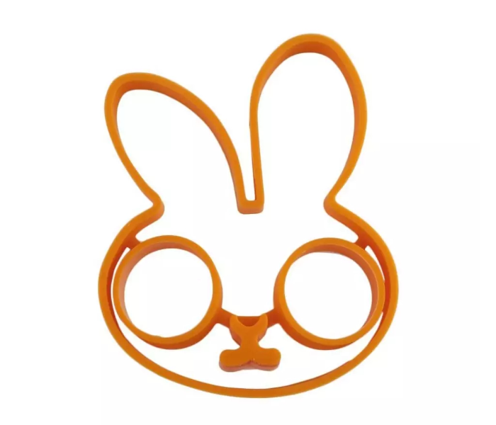 OEM Rabbit Shaped Silicone Creative Egg Mould - Orange - Zoom Image 3