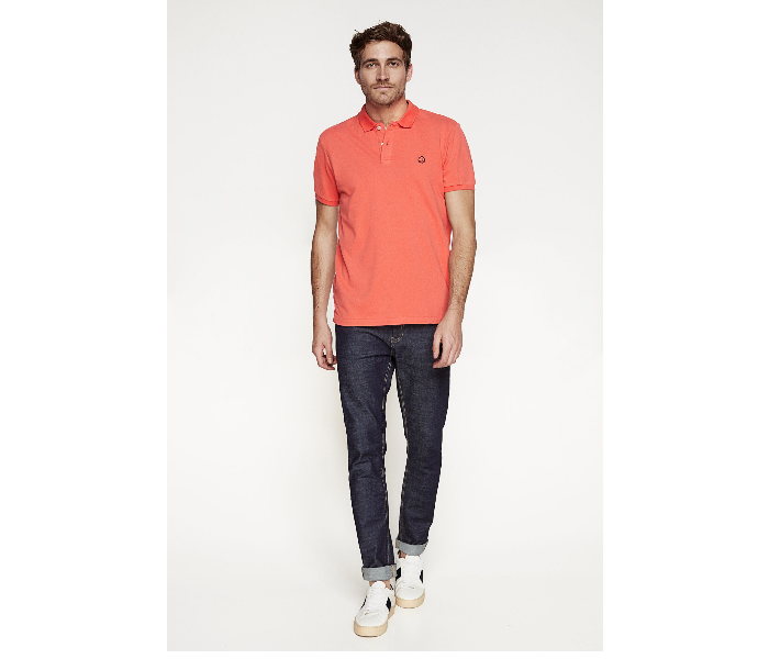 Springfield 143341564 Small Basic Slim Fit Polo Shirt for Men - Orange - Zoom Image 1