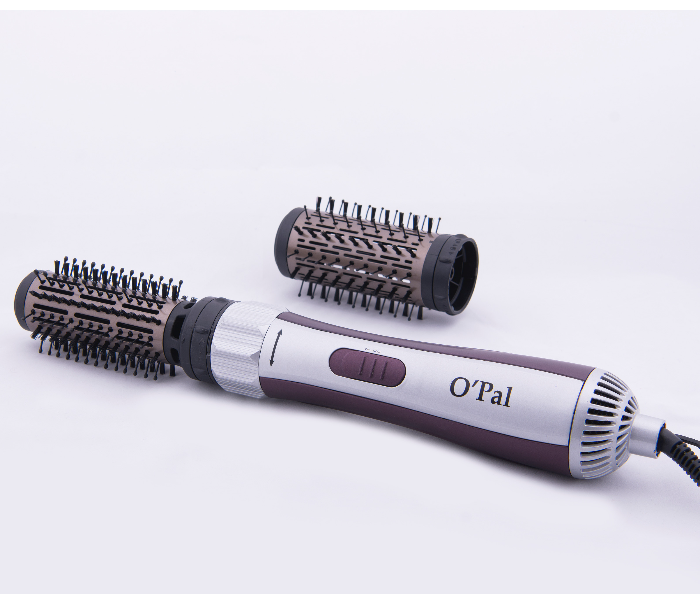 Opal ORB-249 1000W Rotating Hair Brush - Silver and Black - Zoom Image