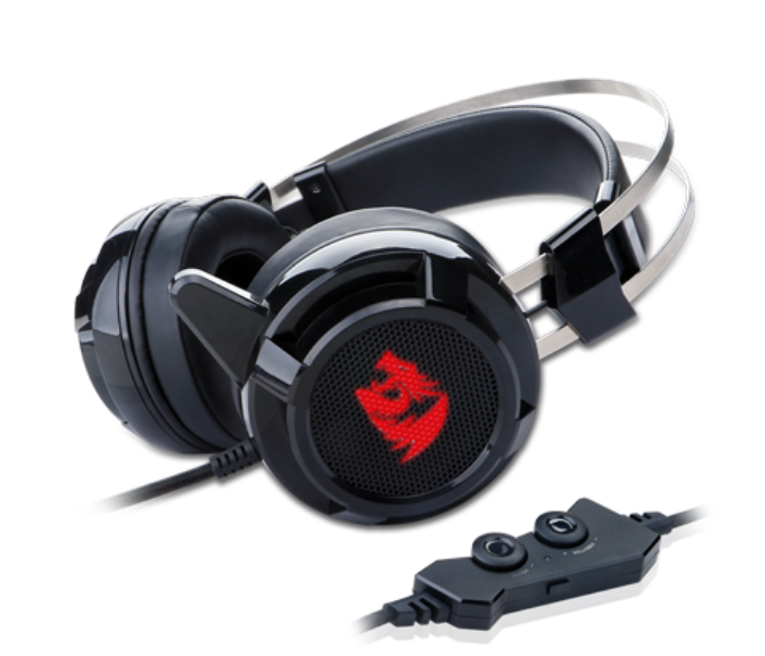 Redragon H301 USB SIREN2 7.1 Channel Individual Vibration Noise Canceling Surround Stereo Gaming Headset with Mic - Black - Zoom Image 2