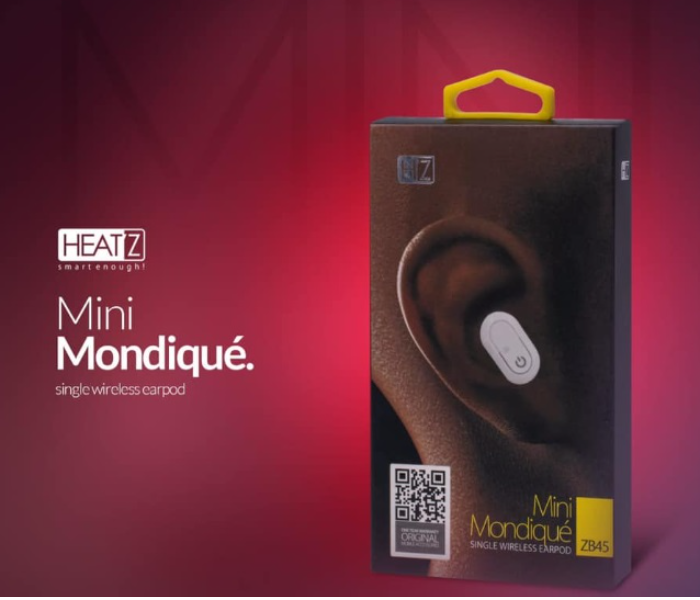 Heatz ZB45 Mini Mondique Single Bluetooth Wireless Earpod -White - Zoom Image