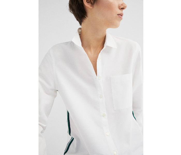 Springfield 679574999 Size 40 Long Sleeve Blouse for Women - White - Zoom Image 2