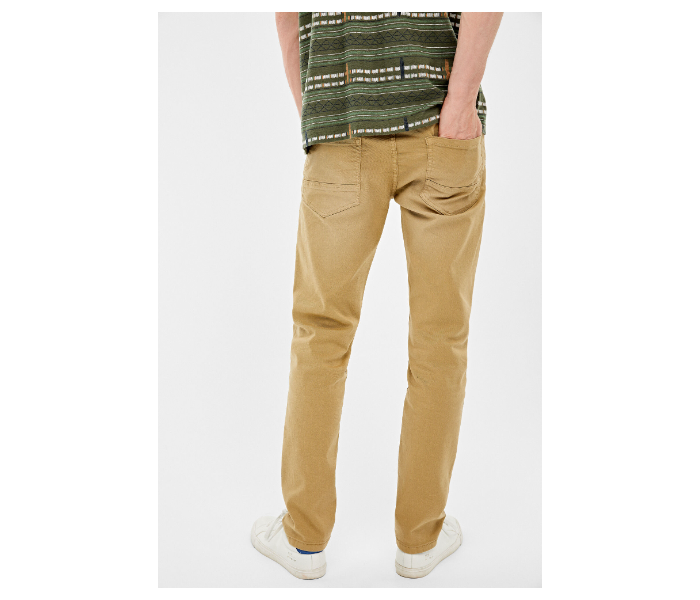 Springfield 039608754 Size 28 5 Pocket Cotton Trouser for Men - Beige - Zoom Image 4