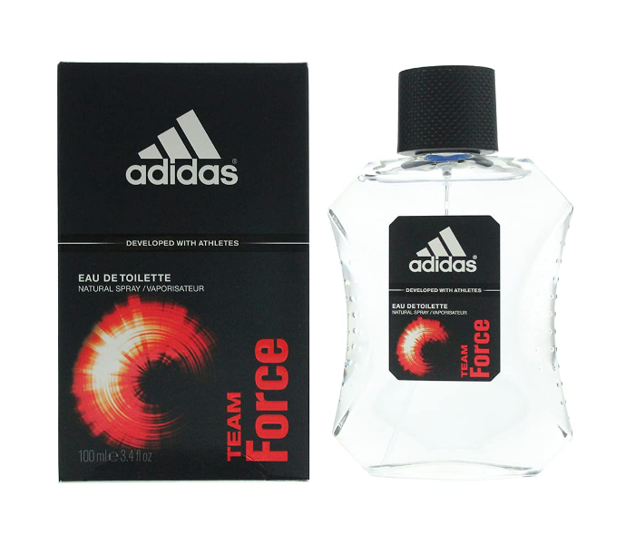 Adidas 100ml Team Force Eau De Toilette Natural Spray Vaporisateur - Zoom Image 4