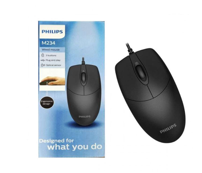 Philips M234 Wired Mouse Black - Zoom Image 2