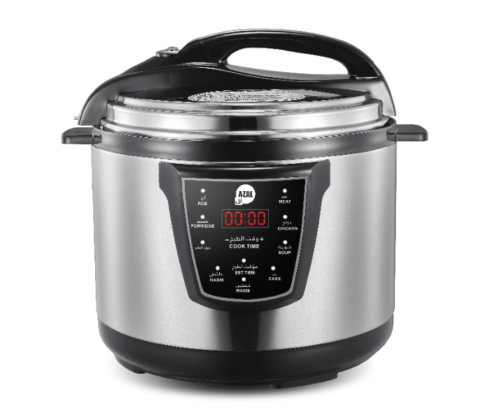 Azal YBW10-140 1400W 10 Litre Stainless Steel Electric Pressure Cooker - Silver - Zoom Image 1